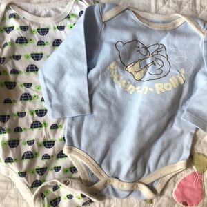 Two long sleeve onesies